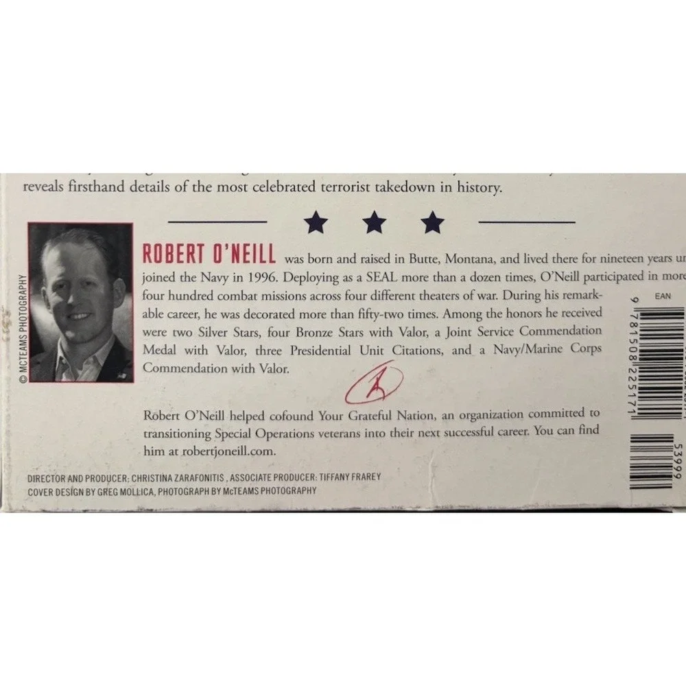 THE OPERATOR by Robert O'Neil (Signed) Audiobook Shot that killed Bin Laden